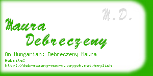 maura debreczeny business card